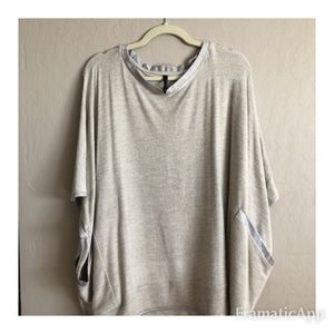 Capote brushed knit poncho size M/L